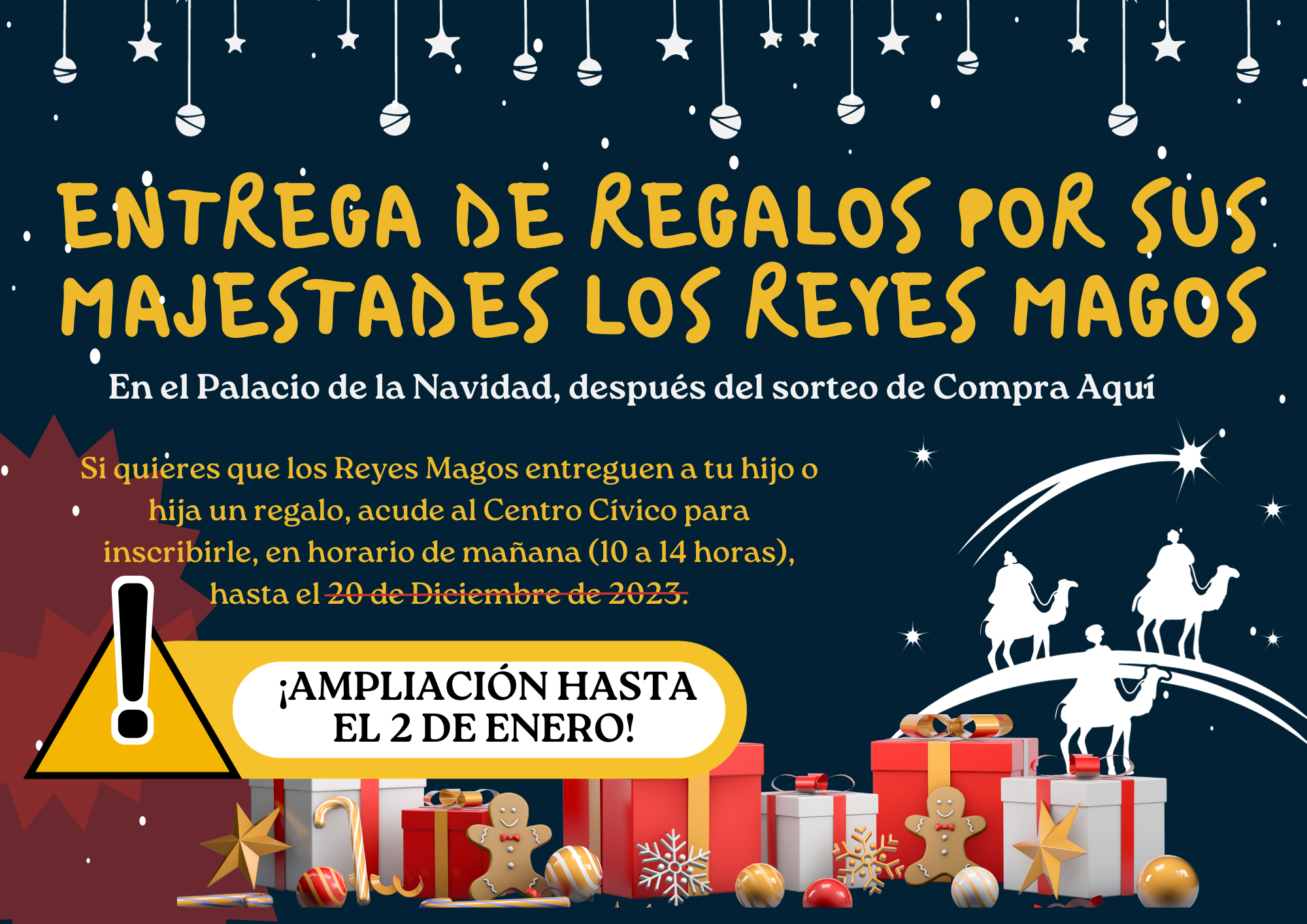 Se amplia el plazo para inscribirse en la entrega de regalos de Reyes –  Ayuntamiento Pedro Muñoz